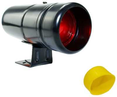 Auto 1000-11000 Rpm Toerenteller Gauge Shift Light Rode Lamp Verstelbare Auto Toerenteller Meter Waarschuwing Met Geel Gauge YC100137 zwart en rood licht