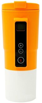 Auto 12V Elektrische Water Cup Thermostaat Auto Thuis Temperatuurregeling Cup Multifunctionele Verwarming Mok Waterkoker 4 kleuren Heet Verkoop Oranje