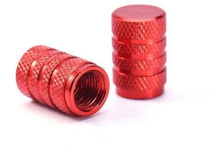 Auto 3D Wiel Banden Ventieldopjes Accessoires Aluminium Auto Motorfiets Luchtdicht Stem Air Caps Voor renault Rood