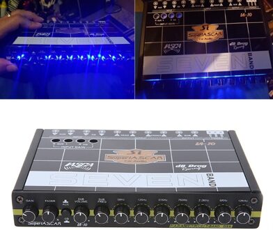 Auto 7 Band Equalizer Gemodificeerde Auto Eq Equalizer Klasse Koorts Auto Tuner