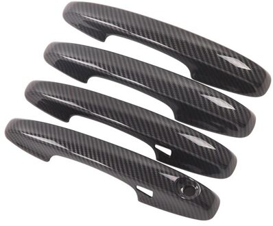 Auto Abs Carbon Fiber Smart Deurklink Cover Decoratie Cap Voor Ford Escape Kuga Accessoires