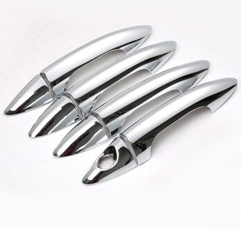 Auto Abs Chrome Deurgreep Cover Deur Kom Frame Trim Sticker Beschermende Voor Hyundai Solaris Verna Auto accessoires 8stk handvat hoes