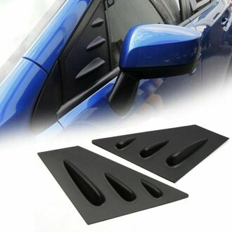 Auto Abs Matte Black Side Window Louvre Raam Sluiter Cover Trim Voor Subaru Wrx Sti
