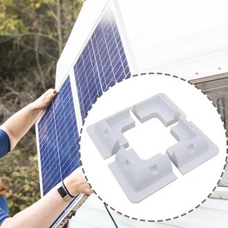 Auto Accessoires 4 stks/set Zonnepaneel Stand Witte Hoek Montagebeugel Voor RV Marine Platte Dak Camping Van En Caravan