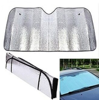 Auto Accessoires Auto Voorruit Zonnescherm Reflector Anti Uv Protector Screen Aluminiumfolie Zonneklep Cover Blok 130*60Cm