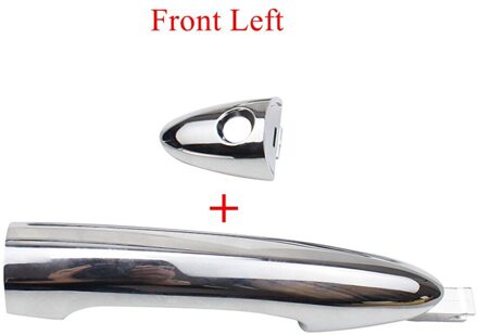 Auto Accessoires Chrome Outer Buiten Exterieur Deurgrepen Clip Fit Voor Faw Pentium X80 voorkant links handvat