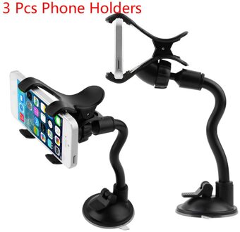 Auto Accessoires Interieurs Auto Telefoon Houder Voor Auto Verstelbare Plakken Magneet 360 Graden Roterende Telefoon Houder Voor Samsung Xiaomi 3 stk Holders