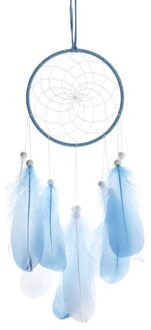 Auto Accessoires Voor Vrouwen Achteruitkijkspiegel Hanger Turquoise Hanger Dream Catcher Hanger Veer Auto Interieur Hanger blauw