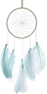 Auto Accessoires Voor Vrouwen Achteruitkijkspiegel Hanger Turquoise Hanger Dream Catcher Hanger Veer Auto Interieur Hanger groen