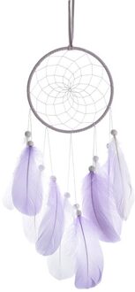 Auto Accessoires Voor Vrouwen Achteruitkijkspiegel Hanger Turquoise Hanger Dream Catcher Hanger Veer Auto Interieur Hanger paars