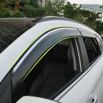 Auto Accessoires Window Visor Zon Regen Wind Deflector Luifel Shield Vent Guard Shade Cover Trim 4 Stuks Voor Hyundai Tucson