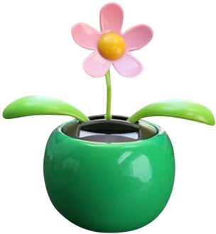 Auto Accessoires Zonne-energie Dansen Bloem Swingende Geanimeerde Danser Speelgoed Auto Decoratie Accessoire Voiture Oto Aksesuar groen