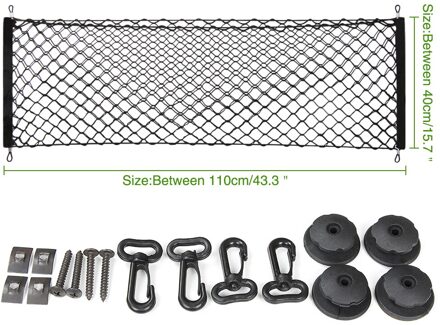 Auto Achter Cargo Trunk Organizer Net Voor Ford Edge Explorer Expedition Evos Start C-MAX S-MAX B-MAX Galaxy 110x40CM