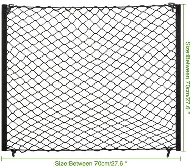 Auto Achter Cargo Trunk Organizer Net Voor Ford Edge Explorer Expedition Evos Start C-MAX S-MAX B-MAX Galaxy 70x70CM