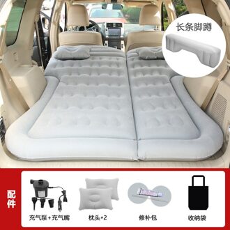 Auto Achterbank Auto Luchtbed Matras Universele Suv Auto Reizen Slapen Pad Outdoor Camping Mat Kind Achter Uitlaat pad grijs