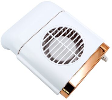 Auto Achterbank Mini Usb Opvouwbare Silent Fan Cooler Portable Air Cooling Fan Gebruik Desktop Kantoor Fan Drie Grade Wind snelheid wit
