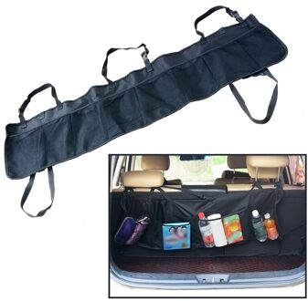 Auto Achterbank Opbergtas Multi Opknoping Netten Pocket Trunk Bag Organizer Suv Auto Cargo Opslag Mesh Houder