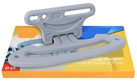 Auto Achterbank Veiligheid Handvat Multifunctionele Kledingrek Auto Seat Terug Haak Hoge Dragende 120Kg Draagbare Hanger grijs