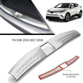 Auto Achterbumper Rvs Kofferbak Guard Voet Plaat Voor Toyota C-HR Chr