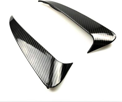 Auto Achterbumper Spoiler Universele Abs Materiaal Punch-Gratis Air Vent Spoiler Compatibel Voor Benz W205 C200L C180L C260L separator koolstofvezel