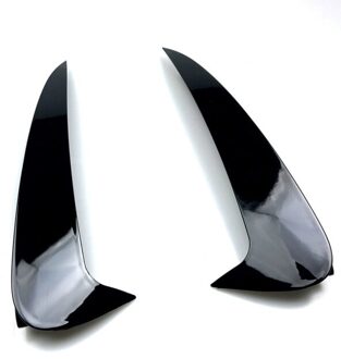 Auto Achterbumper Spoiler Universele Abs Materiaal Punch-Gratis Air Vent Spoiler Compatibel Voor Benz W205 C200L C180L C260L separator zwart