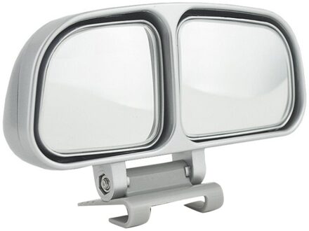 Auto Achteruitkijkspiegel Blind Spot Zone Spiegel Groothoek Dual Glas Omkeren Side Wing Spiegel Auto Accessoires nee.4 rechtsaf zilver