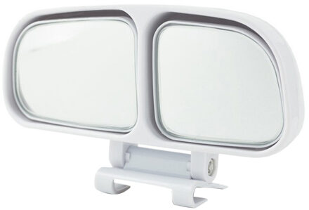 Auto Achteruitkijkspiegel Blind Spot Zone Spiegel Groothoek Dual Glas Omkeren Side Wing Spiegel Auto Accessoires nee.5 links wit