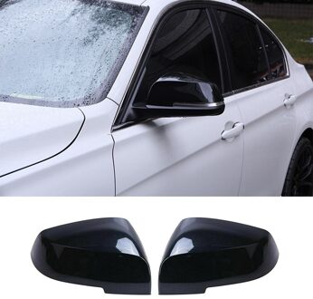 Auto Achteruitkijkspiegel Cover Trim Achteruitkijkspiegel Vleugel Spiegel Case Cover Voor BM-W 1/2/3/4 Serie F30/f35/F31/F32 Zwart