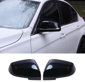 Auto Achteruitkijkspiegel Cover Trim Achteruitkijkspiegel Vleugel Spiegel Case Cover Voor BM-W 1/2/3/4 Serie F30/f35/F31/F32 Zwart
