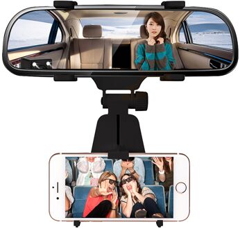 Auto Achteruitkijkspiegel Mount Houder Stand 360 Graden Universele Auto Houder Vent Mount Dock Mobiele Telefoon Houder Voor Mobiele Telefoon gps