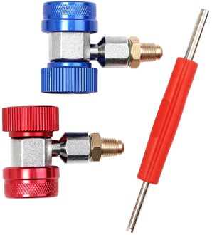 Auto Adapter R134 Quick Connector Lage Druk En Hoge Druk Adapter Valve Tool Airconditioning Accessoires