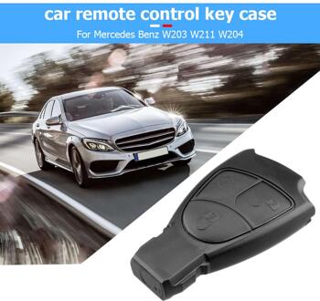Auto Afstandsbediening Sleutel Shell 3 Knoppen Key Case Cover Vervanging Voor Mercedes Benz W203 W211 W204 Zwart