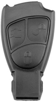 Auto Afstandsbediening Sleutel Shell Abs 3 Knoppen Key Case Cover Vervanging Voor Mercedes Benz W203 W211 W204 Zwart