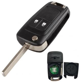 Auto Afstandsbediening Sleutel Voor Chevrolet 2/3/4 /5 Knoppen 433Mhz Afstandsbediening Alarm Fob Met ID46 Chip auto Voertuig Afstandsbediening Sleutelhanger 2 Button