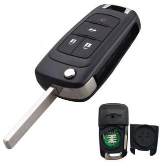 Auto Afstandsbediening Sleutel Voor Chevrolet 2/3/4 /5 Knoppen 433Mhz Afstandsbediening Alarm Fob Met ID46 Chip auto Voertuig Afstandsbediening Sleutelhanger 4 Button
