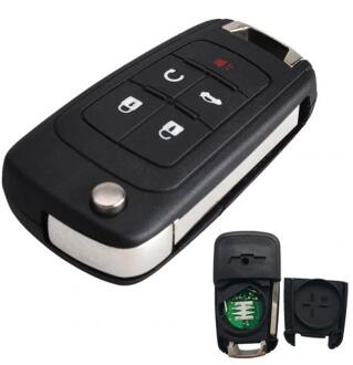 Auto Afstandsbediening Sleutel Voor Chevrolet 2/3/4 /5 Knoppen 433Mhz Afstandsbediening Alarm Fob Met ID46 Chip auto Voertuig Afstandsbediening Sleutelhanger 5 Button