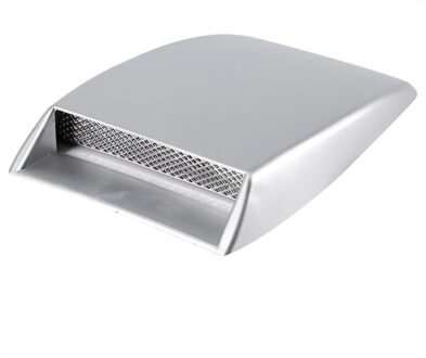 Auto Air Flow Intake Scoop Bonnet Vent Sticker Cover Hood Silver Universele