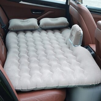 Auto Air Inflatie Reizen Bed Voor Achterbank Universele Voor Achterbank Multi Functionele Sofa Kussen Outdoor Camping Mat Kussen grijs