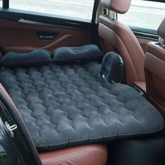 Auto Air Inflatie Reizen Bed Voor Achterbank Universele Voor Achterbank Multi Functionele Sofa Kussen Outdoor Camping Mat Kussen zwart