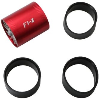 Auto Air Intake Dubbele Turbine Refit Turbo Gas Stookolie Saver Fan Turbo Supercharger Kit Gas Fuel Saver Fan Turbo supercharger watermeloen rood