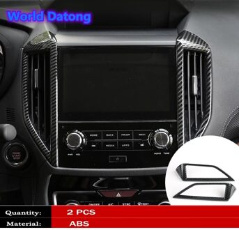 Auto Airconditioning Vent Outlet Cover Trim Abs Carbon Fiber Voor Subaru Forester Interieur Accessoires