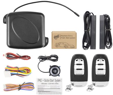 Auto Alarm Start Stop Knop Motor Rfid Keyless Entry Systeem Push Button Remote Starter Stop Auto C6-B