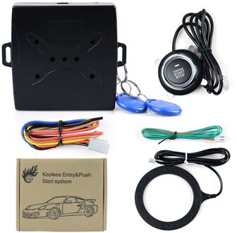 Auto Alarm Start Stop Knop Motor Rfid Keyless Entry Systeem Push Button Remote Starter Stop Auto Type1