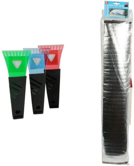 Auto anti bevriezing/vorst deken 70 x 150 cm met ijskrabber 17 cm