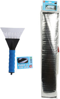 Auto anti bevriezing/vorst deken 70 x 150 cm met ijskrabber 26 cm