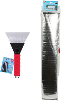 Auto anti bevriezing/vorst deken 70 x 150 cm met ijskrabber 26 cm