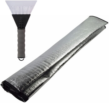 Auto anti bevriezing/vorst deken 70 x 150 cm met ijskrabber grijs 13cm