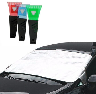 Auto anti bevriezing/vorst deken 85 x 180 cm met ijskrabber 17 cm