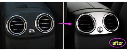 Auto Armsteun Achter Lucht Outlet Cover Vent Sticker Voor Mercedes Benz Glc C Klasse W205 W253 C200 GLC260