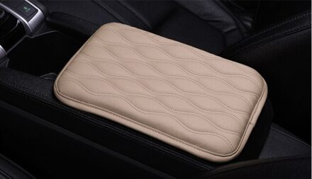 Auto Armsteun Box Pad Universele Armsteun Voor Auto Cover Verhoogd Pad Comfortabele Centrale Hand Pad Bescherming Kussen Auto producten Beige